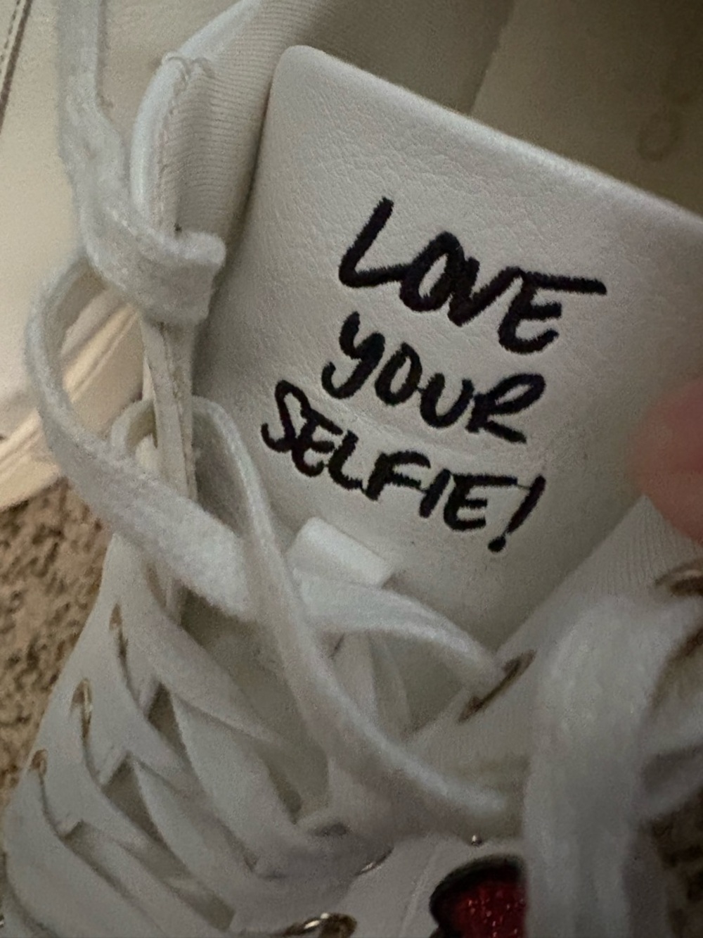 Aldo Elixir “Love Your Selfie”Women's Sneakers - Picture 7 of 9